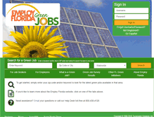 Tablet Screenshot of greenjobs.employflorida.com